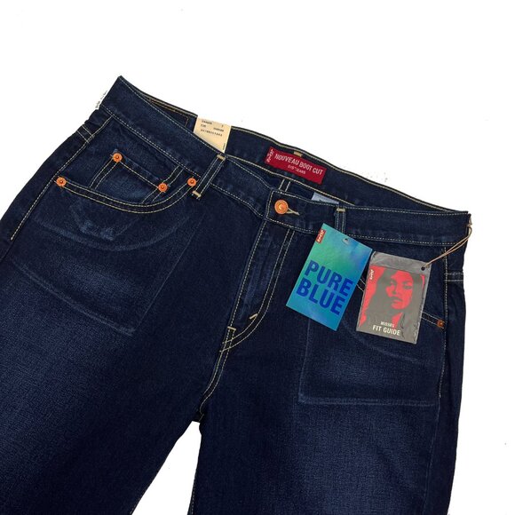 Levis 515 Misses Nouveau Boot Cut Low Rise 35 x 31 Blue Jeans NWT Womens 14 - Picture 3 of 5
